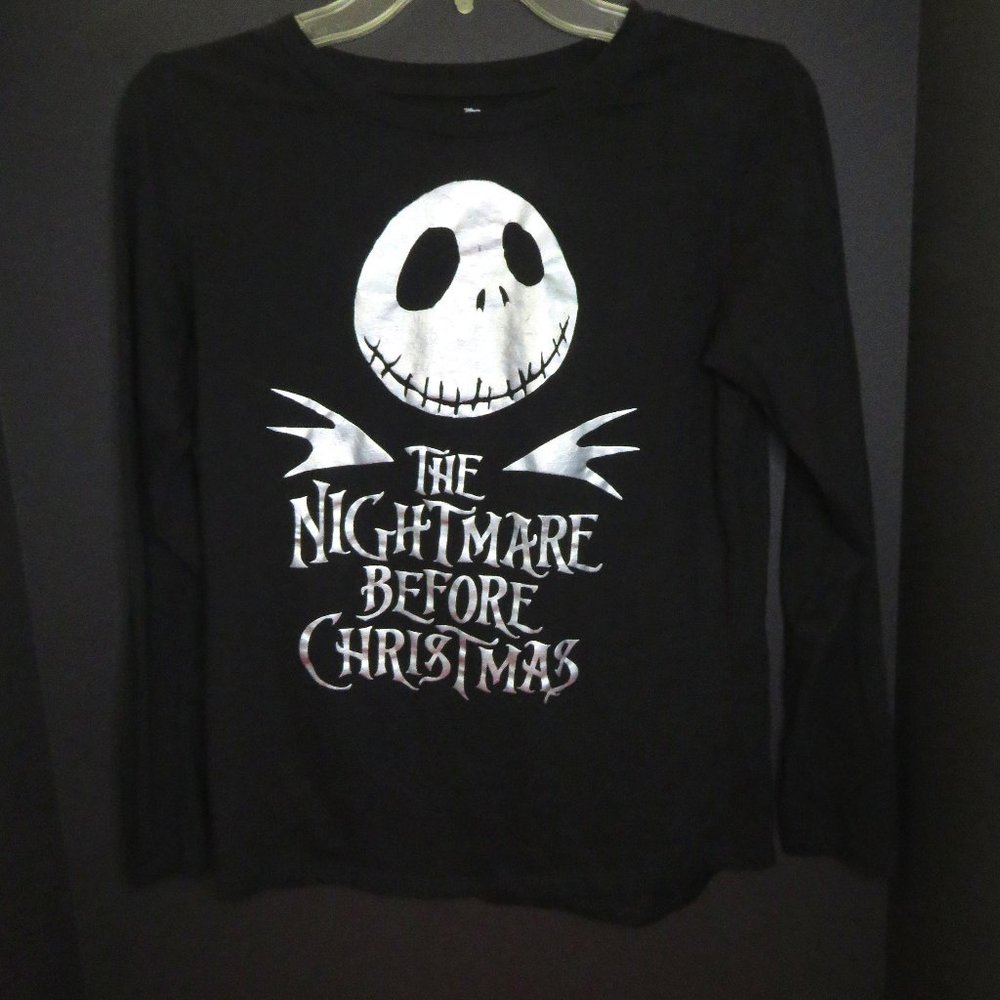 The Nightmare Before Christmas Women's Size 14/16 Long Sleeve T-Shirt + MousePad - Picture 2 of 10